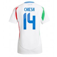 Maglia Calcio Italia Federico Chiesa #14 Seconda Divisa Donna Europei 2024 Manica Corta